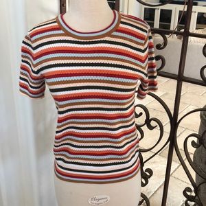 Zara NWT cotton knit sweater size S